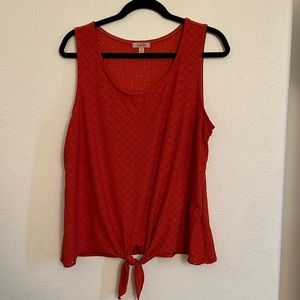 Rubee Couture- Women’s XL Tank in Burnt Orange Color.